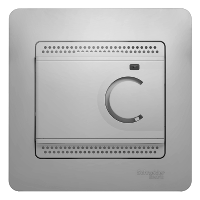 Терморегулятор электронный для теплого пола GLOSSA Schneider Electric алюминий в #REGION_NAME_DECLINE_PP#