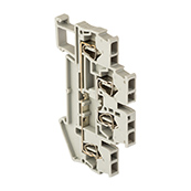 Колодка клеммная самозажимная двойная JXB-ST-4 32А серая EKF PROxima  – купить распределительные коробки, крепеж, изоляцию оптом и в розницу  Колодка клеммная самозажимная двойная JXB-ST-4 32А серая EKF PROxima во Владивостоке