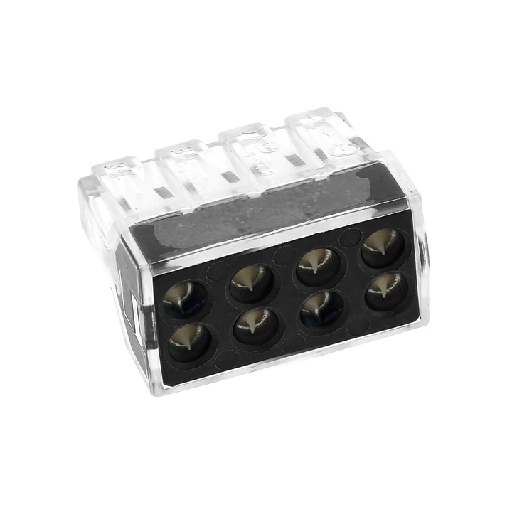 Строительно-монтажная клемма СМК 773-108 8 отверстий 1,0-2,5мм2 (4шт.) EKF PROxima во Владивостоке