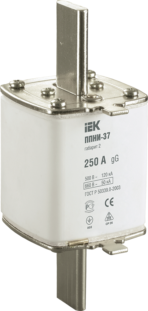 Плавкая вставка предохранителя ППНИ-37, габарит 2, 250А IEK во Владивостоке