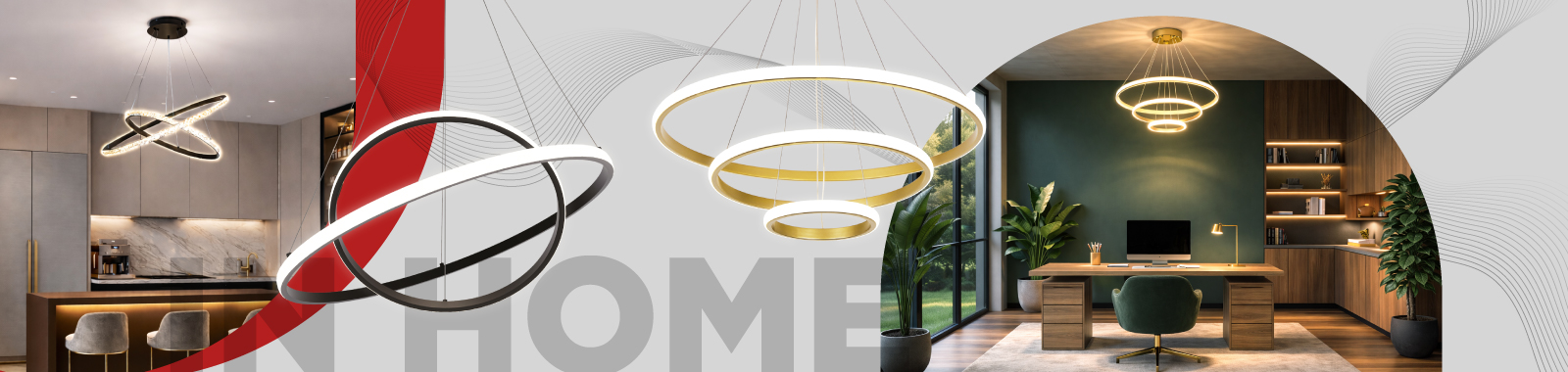 Светильники светодиодные RING в интерьере