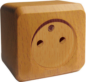 Розетка одинарная ЭТЮД SE накладная бук  – купить розетки, рамки, выключатели оптом и в розницу  Розетка одинарная ЭТЮД SE накладная бук во Владивостоке