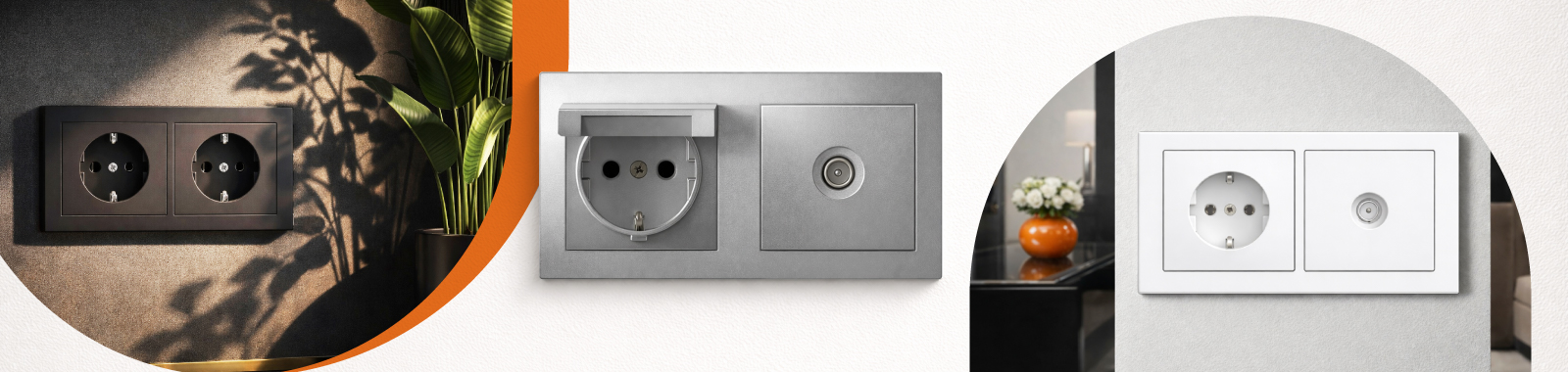 Дизайнерские розетки, выключатели и рамки ARTGALLERY в интерьере