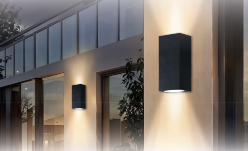 Светильники уличные настенные серии НБУ CUBE-GU10