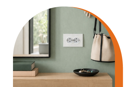 Розетки и рамки Валенсия EKF для скрытого монтажа в интерьере