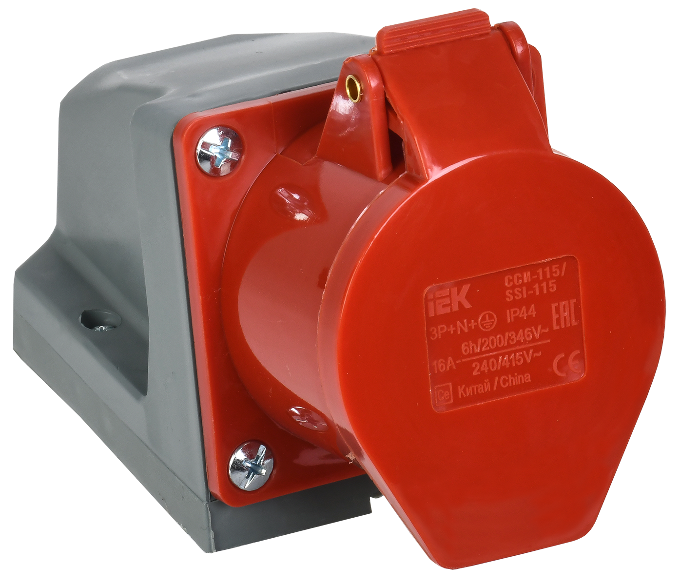 Розетка 115 стационарная 3Р+РЕ+N 16А 380В IP44 IEK во Владивостоке