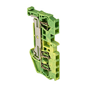 Колодка клеммная самозажимная JXB-ST-2.5 3 вывода земля EKF PROxima  – купить распределительные коробки, крепеж, изоляцию оптом и в розницу  Колодка клеммная самозажимная JXB-ST-2.5 3 вывода земля EKF PROxima во Владивостоке