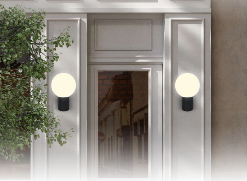 Светильник уличный настенный под лампу Е27 серии НБУ BALL-A60