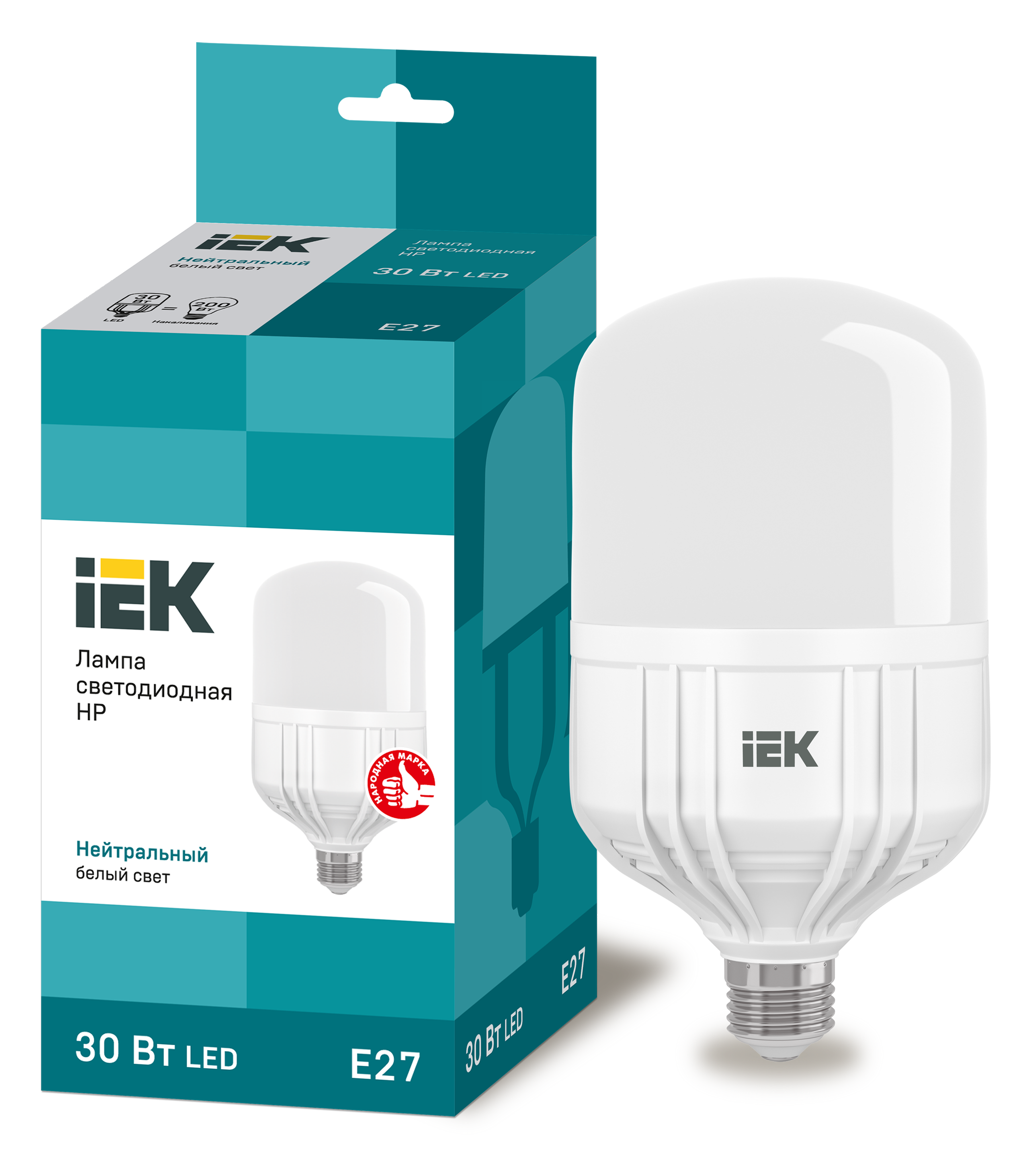 Лампа LED HP 30Вт 230В 4000К E27 IEK во Владивостоке