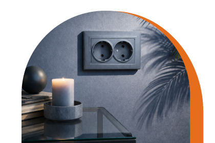 Дизайнерские розетки и рамки BRITE  в интерьере