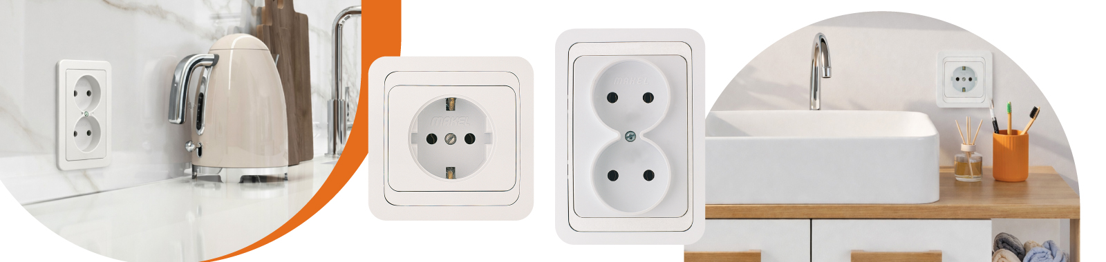 Розетки и рамки МИМОЗА в классическом дизайне в интерьере