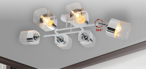 Люстры поворотные под лампу AURA TESO