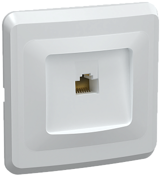РК10-ВБ Розетка 1-ая компьютерная RJ45 Cat5e ВЕГА белый IEK  – купить розетки, рамки, выключатели оптом и в розницу  РК10-ВБ Розетка 1-ая компьютерная RJ45 Cat5e ВЕГА белый IEK во Владивостоке