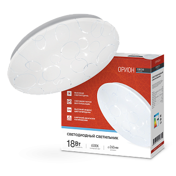 Светильник светодиодный серии DECO ОРИОН 18Вт 230В 6500К 1620Лм 260х55мм IN HOME  – купить кабель и провод оптом и в розницу  Светильник светодиодный серии DECO ОРИОН 18Вт 230В 6500К 1620Лм 260х55мм IN HOME во Владивостоке