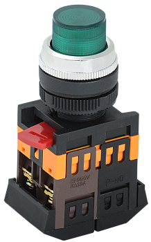 Кнопка ABLFP-22 зеленая d22мм неон 240В 1з+1р IEK во Владивостоке