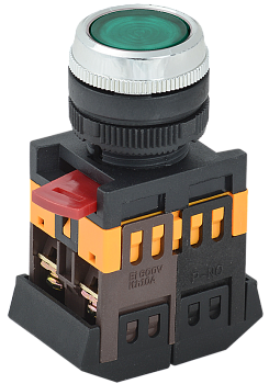 Кнопка ABLFS-22 зеленый d22мм неон 240В 1з+1р IEK во Владивостоке