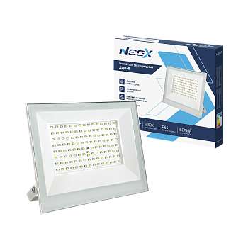 Прожектор светодиодный ДДО-8 100Вт 230В 6500К 10000Лм 100лм/Вт IP65 белый NEOX во Владивостоке