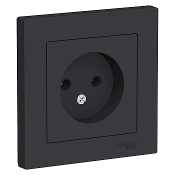 Розетка одинарная AtlasDesign SE карбон в сборе во Владивостоке