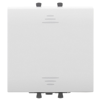 Выключатель одноклавишный модульный, Avanti "Белое облако", 2 модуля DKC во Владивостоке