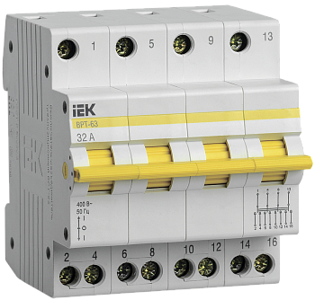 Выключатель-разъединитель трехпозиционный ВРТ-63 4P 32А IEK во Владивостоке