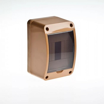 Щит распределительный навесной пластиковый ЩРН-П-4 модуля 140х90х85мм IP40 бук во Владивостоке