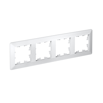 Рамка четырехместная AtlasDesign AIR SE белая/дымчатая белая во Владивостоке