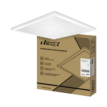 Панель светодиодная универсальная ГРИЛЬЯТО ДВО-02 G3665-ОПАЛ 36Вт 6500К IP40 588х588x19мм NEOX во Владивостоке