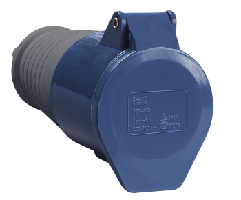 Розетка 213 переносная 2Р+РЕ 16А 220В IP44 IEK во Владивостоке