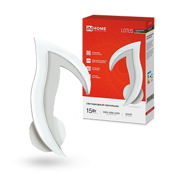 Светильник светодиодный ELEGANT LOTUS 15Вт 230В 3000-6500K 1200Лм STEP COLOR белый IN HOME  – купить кабель и провод оптом и в розницу  Светильник светодиодный ELEGANT LOTUS 15Вт 230В 3000-6500K 1200Лм STEP COLOR белый IN HOME во Владивостоке