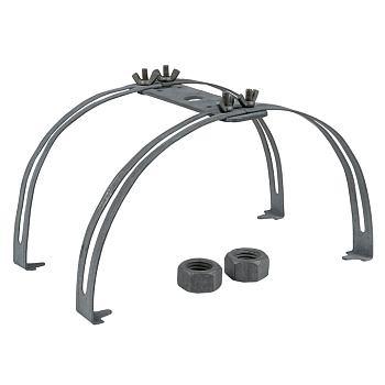 Держатель молниеприемника 1-2 метра на круглый конек двойной EKF PROxima во Владивостоке