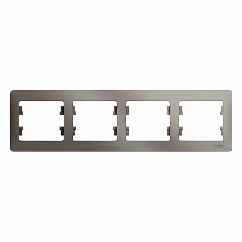 Рамка четырехместная Glossa SE платина во Владивостоке