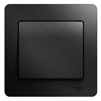 Выключатель одноклавишный Glossa SE антрацит в сборе во Владивостоке