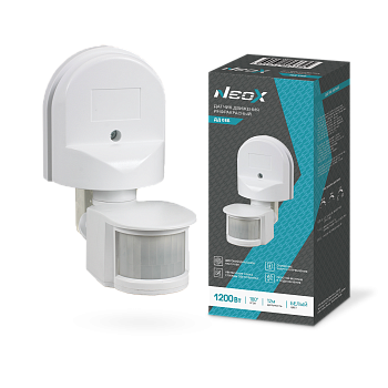 Датчик движения инфракрасный ДД 08Б 1200Вт 180 гр.12м IP44 белый NEOX во Владивостоке