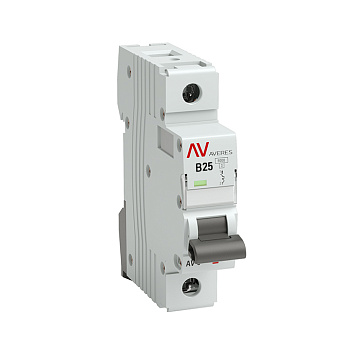Автоматический выключатель AV-6 1Р 25А 6kA характеристика B EKF AVERES во Владивостоке