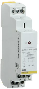 Реле промежуточное OIR 2 контакта 8А 48В AC/DC IEK во Владивостоке