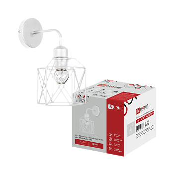 Светильник настенный под лампу LOFT ATIKO-WL-E27-WH Е27 белый IN HOME во Владивостоке