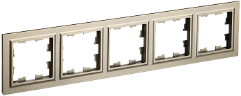 Рамка пятиместная BRITE IEK шампань во Владивостоке