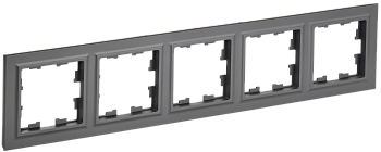 Рамка пятиместная BRITE IEK графит во Владивостоке