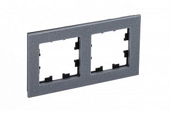 Рамка двойная AtlasDesign Nature SE мрамор айс грей во Владивостоке