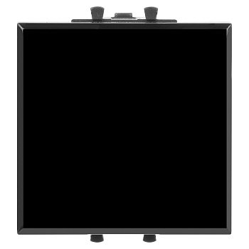 Кнопка одноклавишная модульная, Avanti "Черный квадрат", 2 модуля DKC во Владивостоке