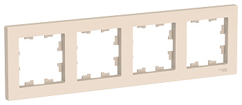 Рамка четырехместная AtlasDesign SE бежевая во Владивостоке
