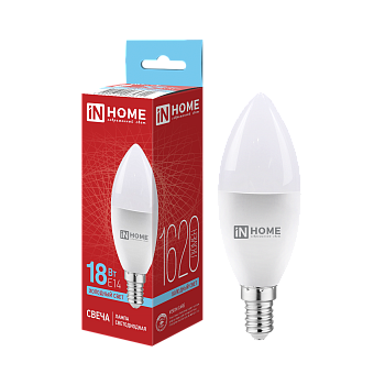 Лампа светодиодная LED-СВЕЧА-VC 18Вт 230В E14 6500K 1620Лм IN HOME во Владивостоке