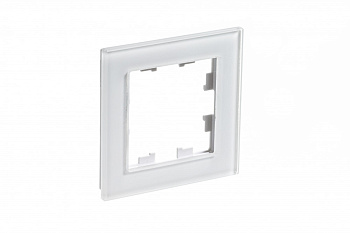 Рамка одинарная AtlasDesign Nature SE стекло белая во Владивостоке