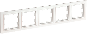 Рамка пятиместная BRITE IEK белая во Владивостоке