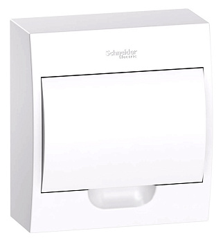 Щит распределительный навесной пластиковый с белой дверью City9 8 мод. 200х184х94 IP40 SE во Владивостоке