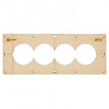 Шаблон для подрозетников c 4 отверстиями диаметром 72 мм EKF Expert во Владивостоке