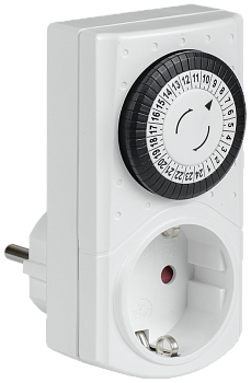 РТМ-1 Розетка-таймер механический 30мин 24ч 48on/off 16А IP20 IEK во Владивостоке