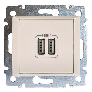 Розетка двойная USB VALENA Legrand крем во Владивостоке