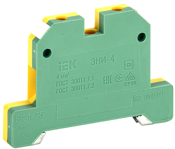 Зажим наборный IEK ЗНИ-4PEN 4мм2 (JXB-земля)  – купить распределительные коробки, крепеж, изоляцию оптом и в розницу  Зажим наборный IEK ЗНИ-4PEN 4мм2 (JXB-земля) во Владивостоке