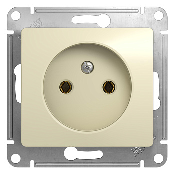 Розетка одинарная Glossa SE бежевая во Владивостоке